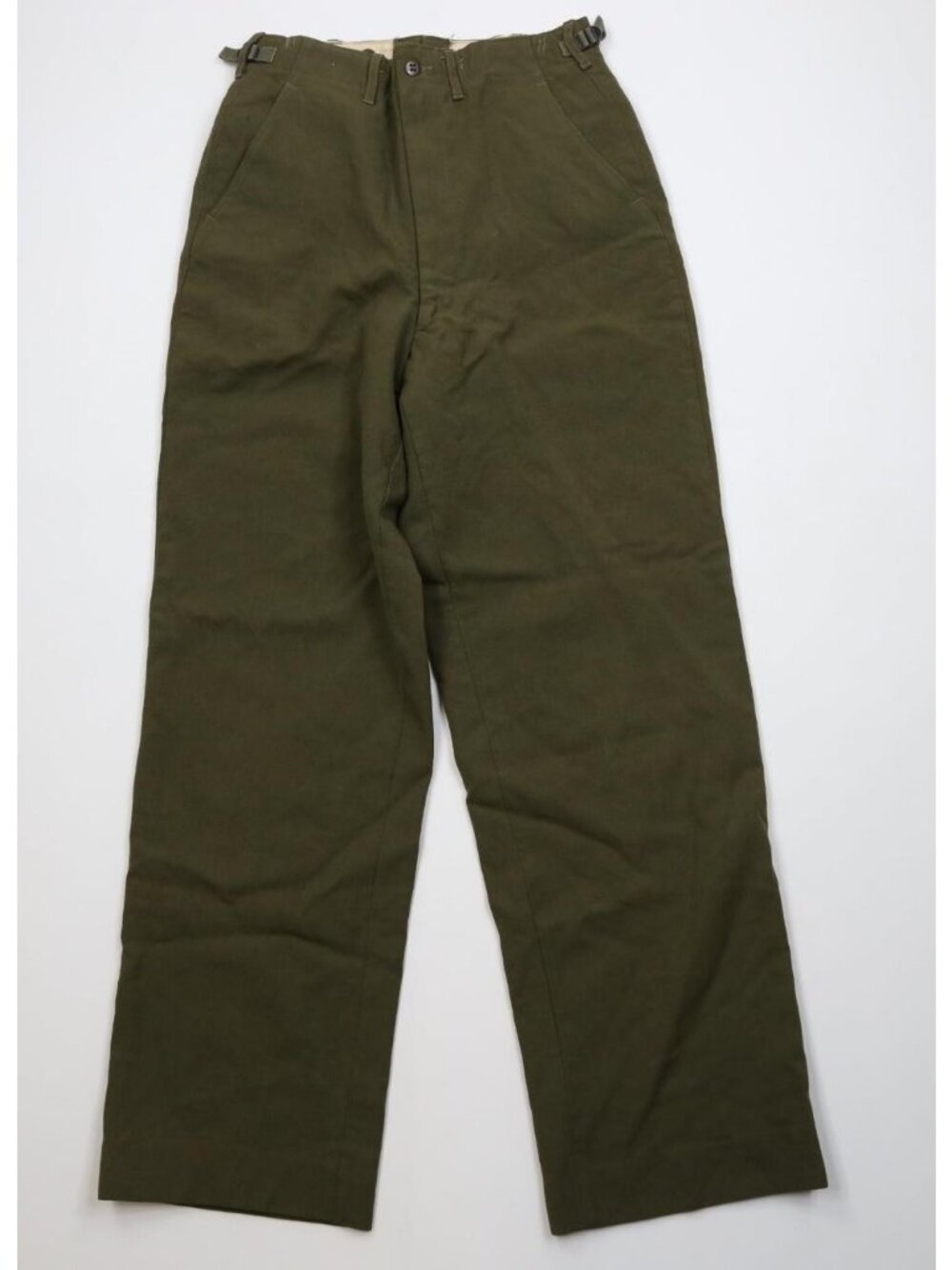 Vintage 50s Korean War Mens Small Long Wool M1951 Wide Leg Field Trousers USA